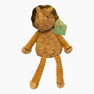 Hug Me Brown Triceratops Dinosaur Stuffie Stuffed Plush Animal 17" 2+ New Lovie